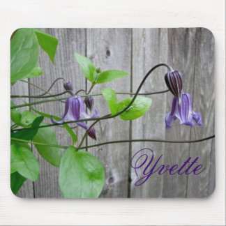 Lila Clematis Roguchi Personlig Mousepad Musmatta