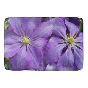 Lila clematis skönhet badrumsmatta