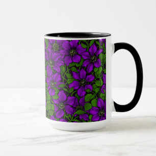 Lila Clematis vine Mugg