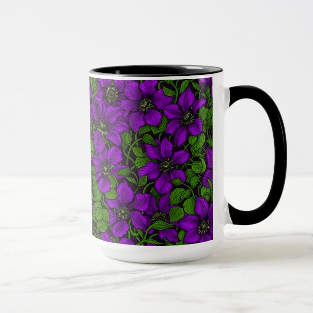 Lila Clematis vine Mugg (Höger)