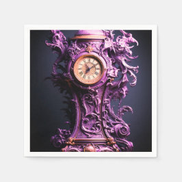 Lila Clock Pappersservett