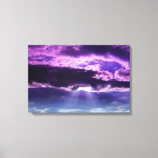Lila Clouds Canvastryck
