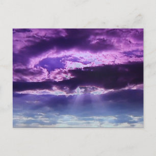 Lila Clouds-vykort Vykort