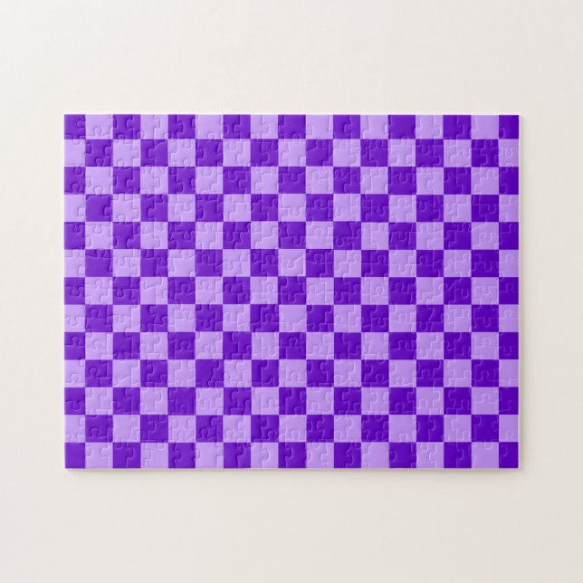 Lila Combination Checkerboard av Shirley Taylor Pussel (Horisontell)
