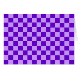 Lila Combination Checkerboard av ShirleyTaylor Hälsningskort
