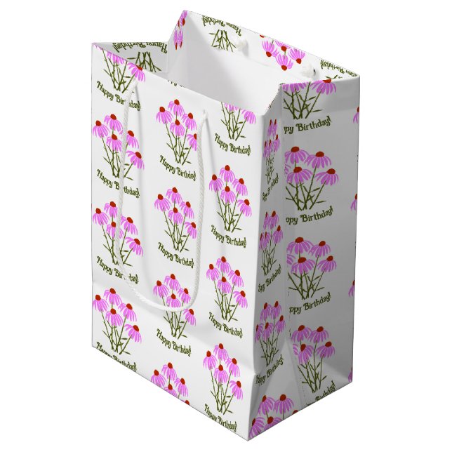 Lila Cone Gift Bags (Framsidan Vinklad)