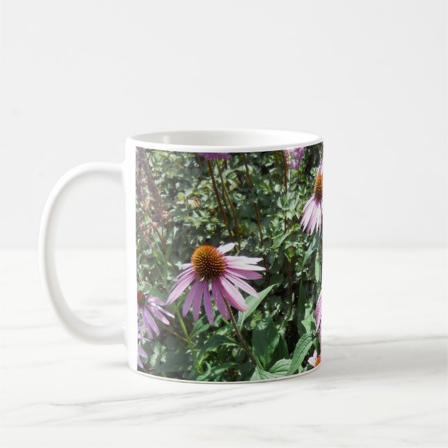 Lila Coneflowers Kaffemugg (Vänster)