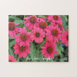 Lila Coneflowers Live, Kärlek, Laugh Pussel