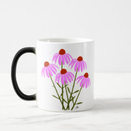 Lila Coneflowers Magisk Mugg