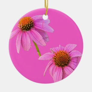 Lila Coneflowers Ornament