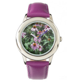 Lila Coneflowers Watch Armbandsur