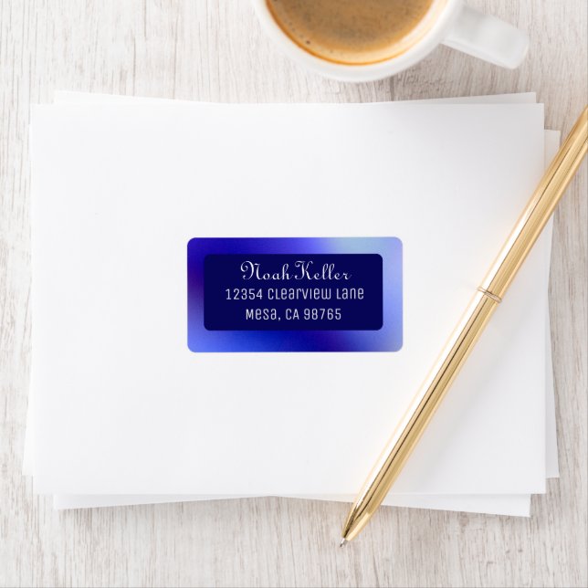 Lila Contemporary - adressetikett för returadress (Insitu)