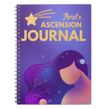 Lila Cosmic Ascension Journal Andlig-bärbar dator