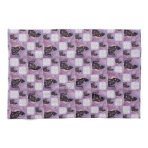 Lila Cosmic Cats Patchwork