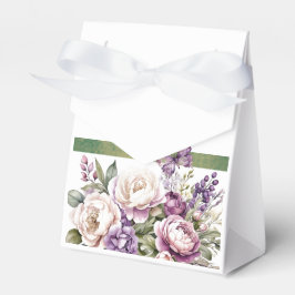 Lila Cottage Blommigt Bouquet Favoritbox Presentaskar