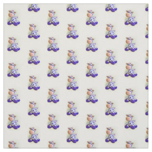 Lila Cow Fabric Tyg