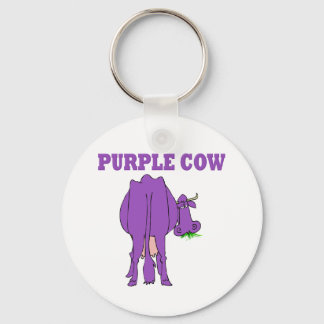 Lila Cow Nyckelring