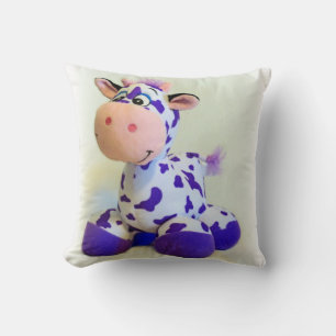 Lila Cow Pillow Kudde