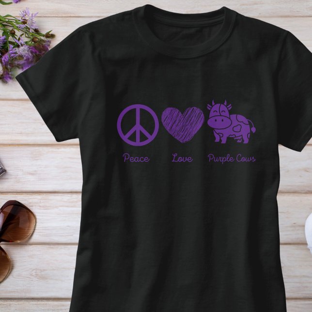 Lila Cow Shirt T Shirt (Skapare uppladdad)