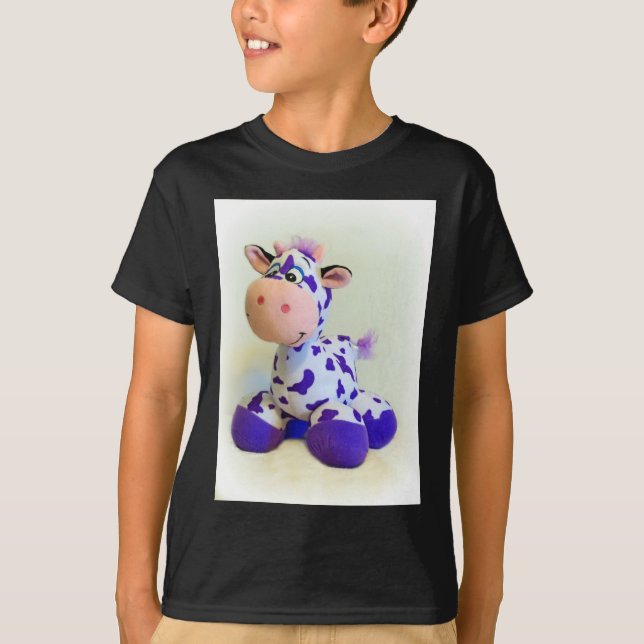 Lila Cow Tee Shirt (Framsida)