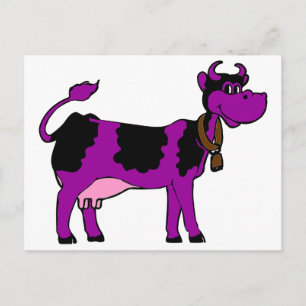 Lila Cow Vykort