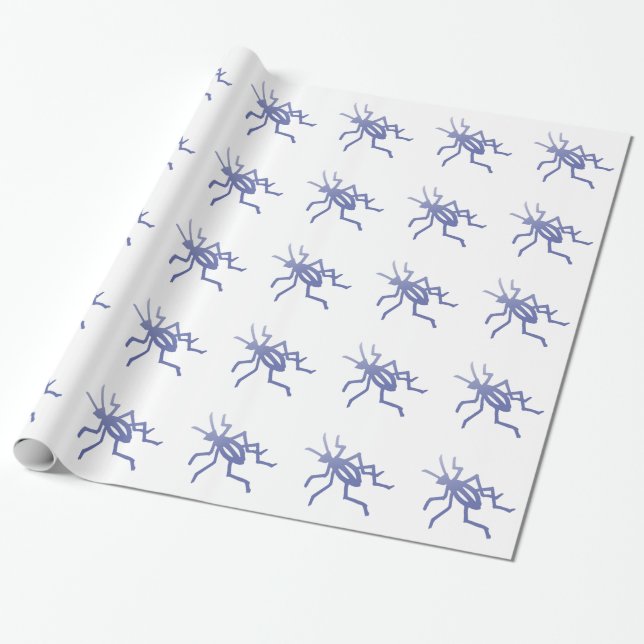 Lila Cricket Gift Wrapping Papper Presentpapper (Utrullad)