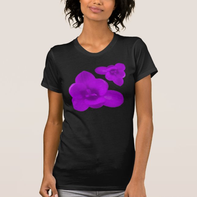 Lila Crocus Dam T Shirt (Framsida)