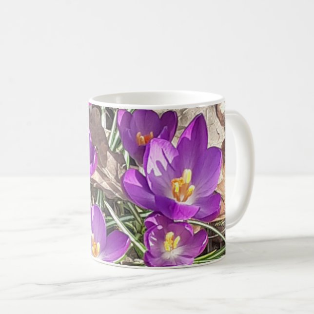 Lila Crocus Mugg (Framsida höger)