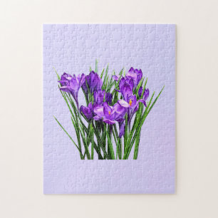 Lila Crocuses Pussel