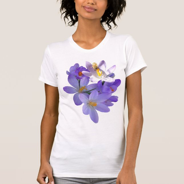 Lila Crosuses with Bee T-Shirt (Framsida)