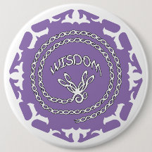 Lila Crown Chakra "Visdom" Trollslända Vit Bakgrun
