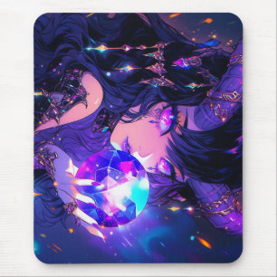 Lila Crystal Boll Demon Anime Girl Musmatta
