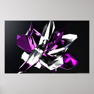 Lila Crystal Poster