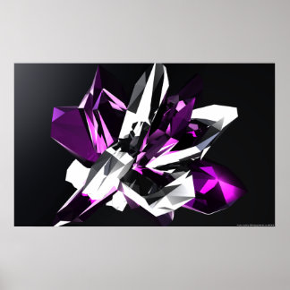 Lila Crystal Poster