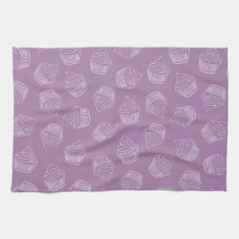 Lila cupaka kökshandduk