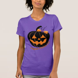 Lila Cute and Spooky Pumpkin T-Shirt