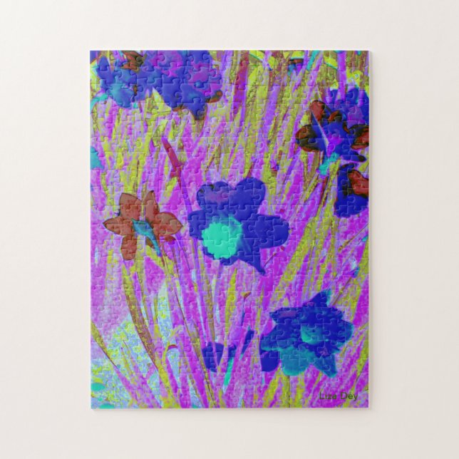 "Lila Daffodils" Jigszawa Puzzle Pussel (Vertikal)