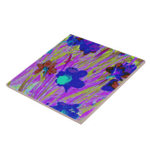 "Lila Daffodils" Trivet/Tile Kakelplatta
