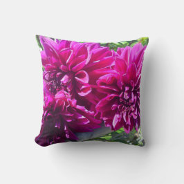 Lila Dahlia Flower Pillow Kudde