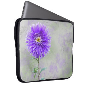 Lila Dahlia Laptop Fodral