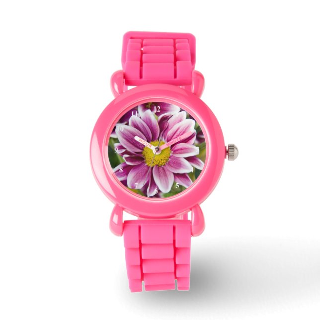 Lila daisy armbandsur (Framsida)