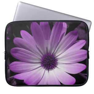 Lila Daisy Blomsterbåt för bärbara datorer Laptop Sleeve
