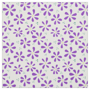 Lila Daisy Fabric and Crawing Mönster Tyg