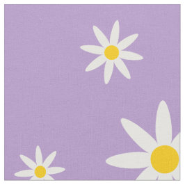 Lila Daisy Fabric Tyg