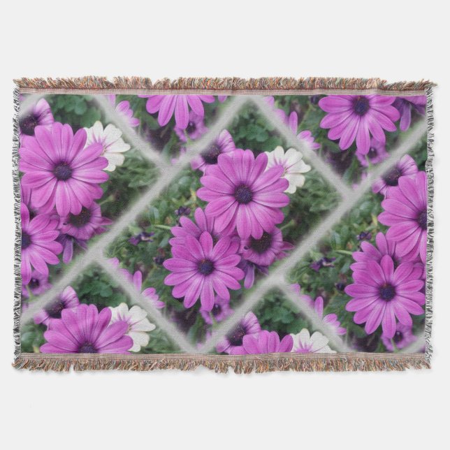 Lila daisy filt (Framsidan)
