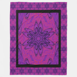 Lila Daisy Fleecefilt