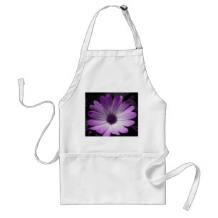 Lila Daisy Flower Apron Förkläde