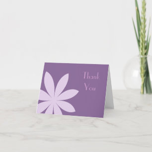 Lila Daisy Flower Bridesmaid Tack Kort