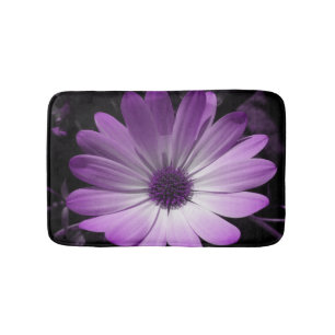 Lila Daisy Flower Flower Bath Mat Badrumsmatta