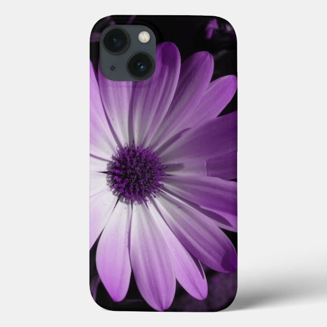 Lila Daisy Flower iPad Case (Baksida)